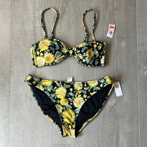 Old Navy Sunflower Bikini Swimsuit